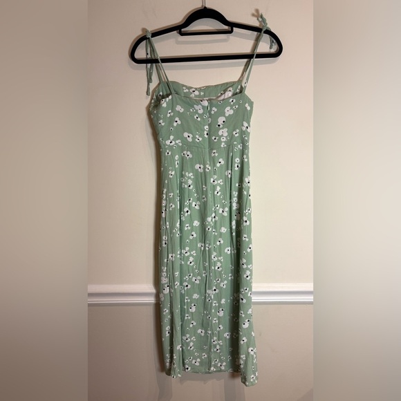 Kookai AUSTIN SLIP DRESS Mint Green/Multi Floral Pattern Size 34 / US 2 - Picture 5 of 10